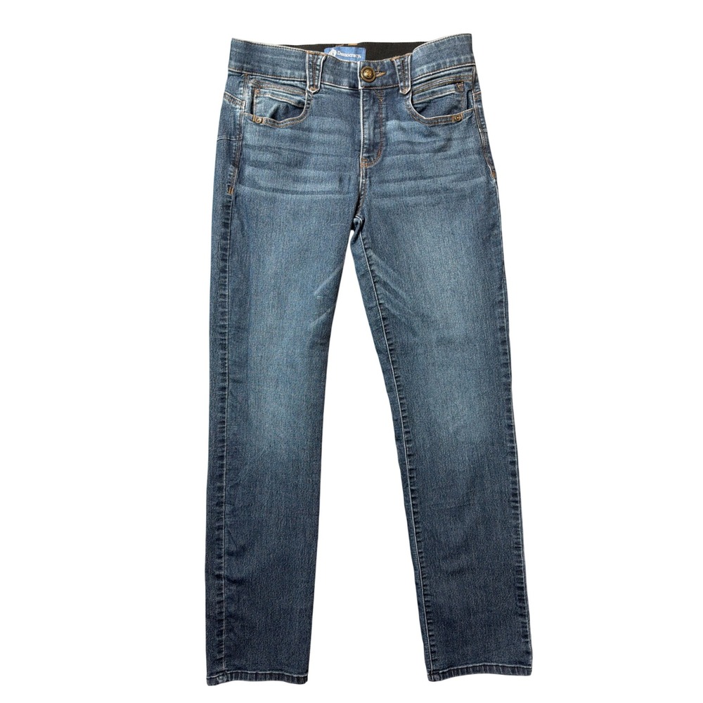Democracy Jeans Womens 6 "Ab"solution B1560Q4CD Blue Stretch Straight Denim